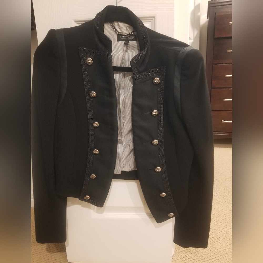 STRENESSE Black Military-Inspired Blazer
